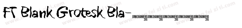 FT Blank Grotesk Bla字体转换